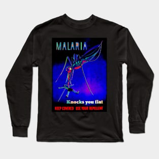 Malaria Knocks You Flat Long Sleeve T-Shirt